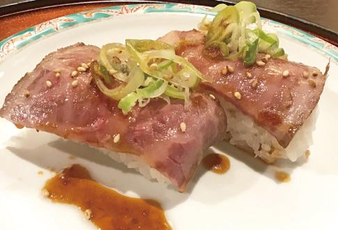 HIDA beef roast beef sushi