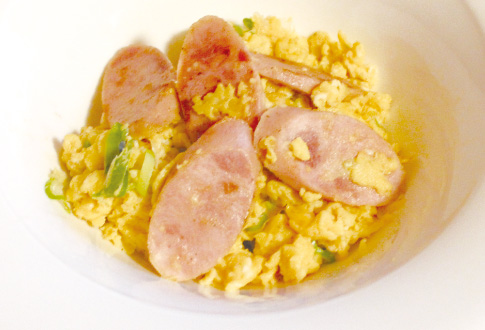 Meiho sausage & scrambled egg