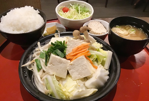 TAKAYAMA tofu and steamed vegetables set