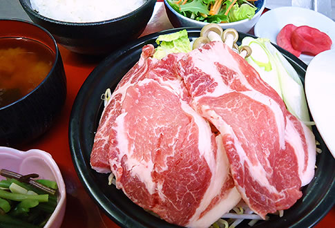 飛騨ぶたの蒸し御膳