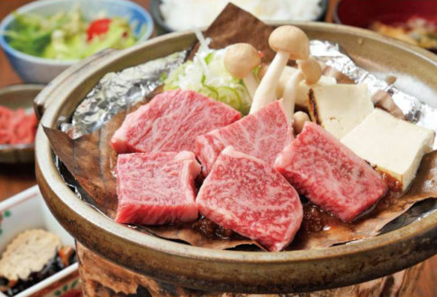 飛騨牛カルビほうば味噌御膳